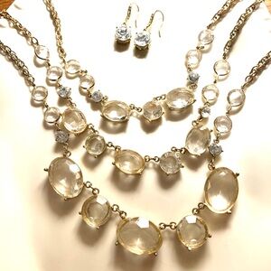 Elegant Gold Necklace and Earrings